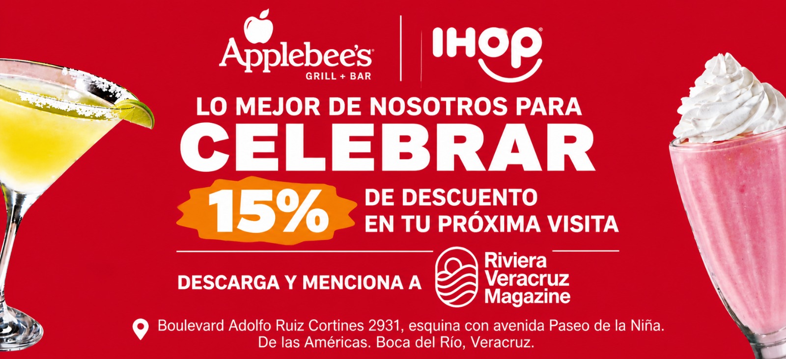 Promoción Applebee's y IHOP
